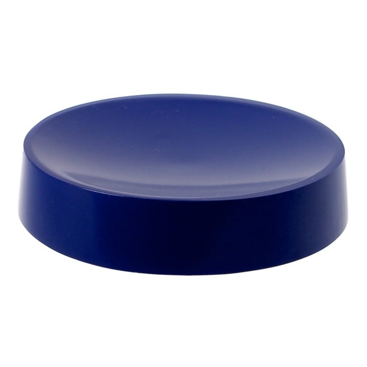 Gedy YU11-05 Blue Free Standing Round Soap Dish in Resin